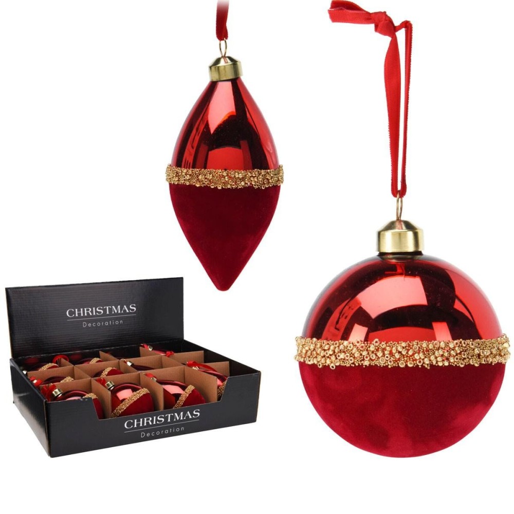 PENDENTE VETRO 812CM ROSSO 2A